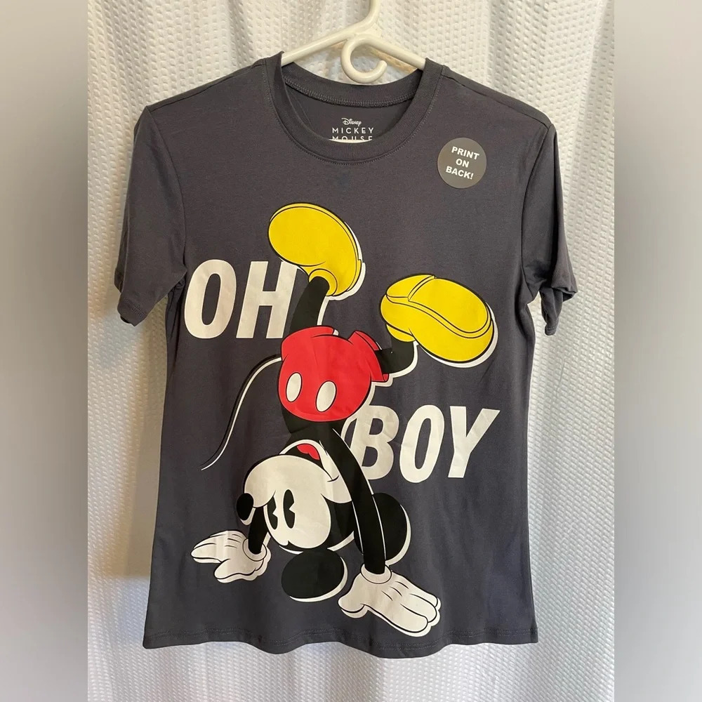 Disney Mickey Mouse front & back graphic tee T-shirt size XS NWT